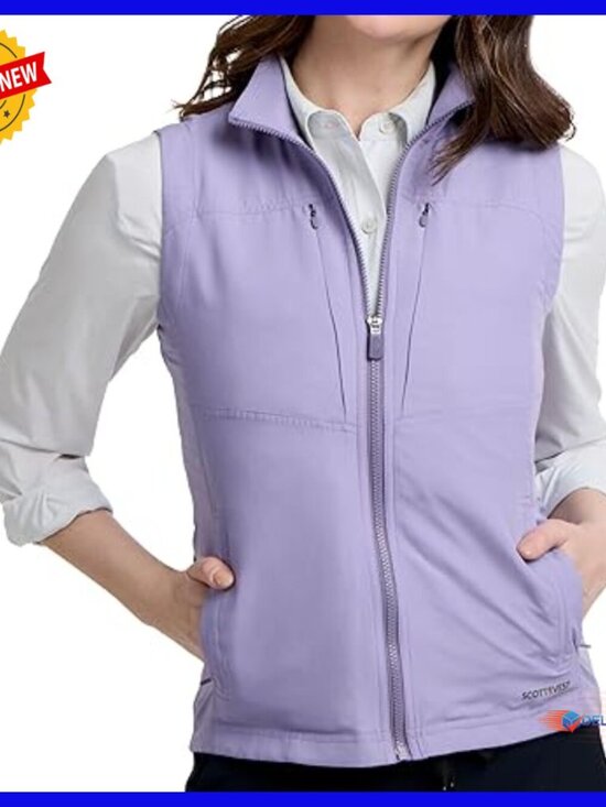 Jackets & Blazers - Lightweight Travel Vest with 16 Hidden Pockets, RFID Security, Women's